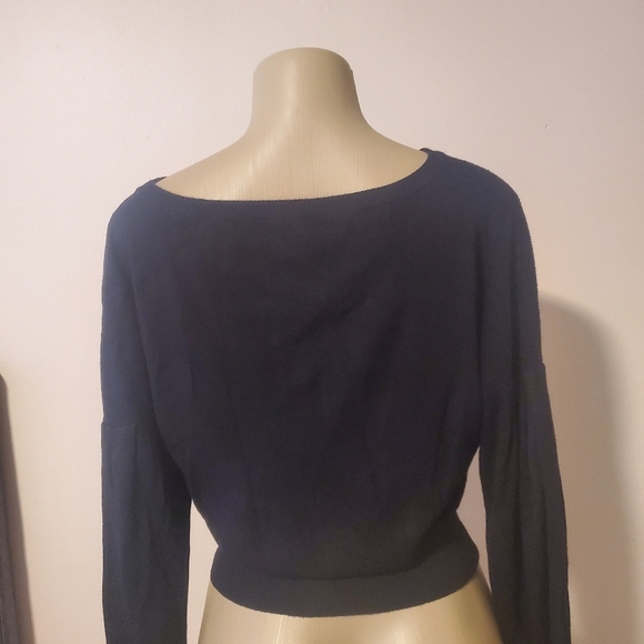 Y2K Express Knit Corsett Top Small Renaissance Balloon Sleeve Whimsigoth - Picture 4 of 9